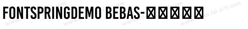 FONTSPRINGDEMO Bebas字体转换